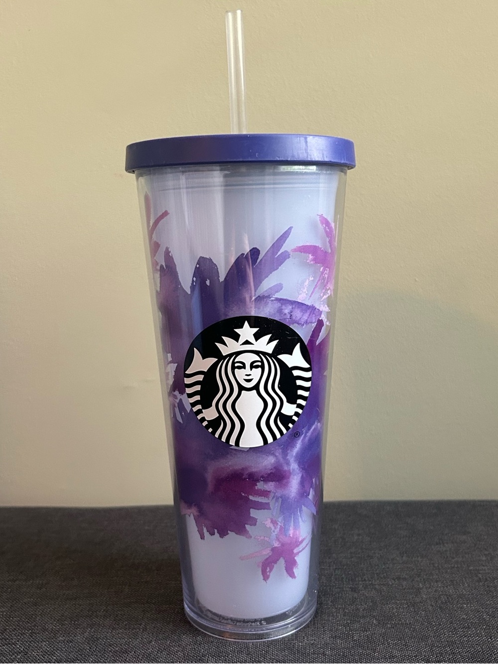 Starbucks Venti Lavender Floral Tumbler
